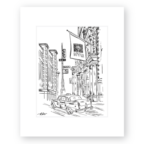 NYU Art Print, City Street