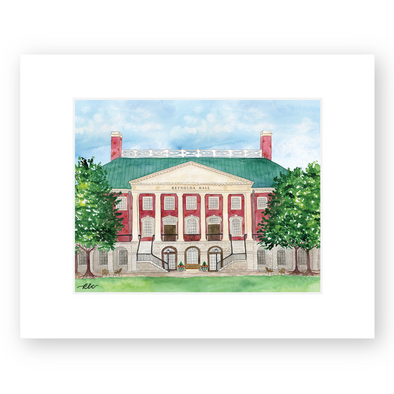 Wake Forest University Art Print - "Reynolda Hall"