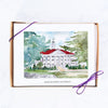 JMU Watercolor Note Card Set, "Wilson Hall in Fall"